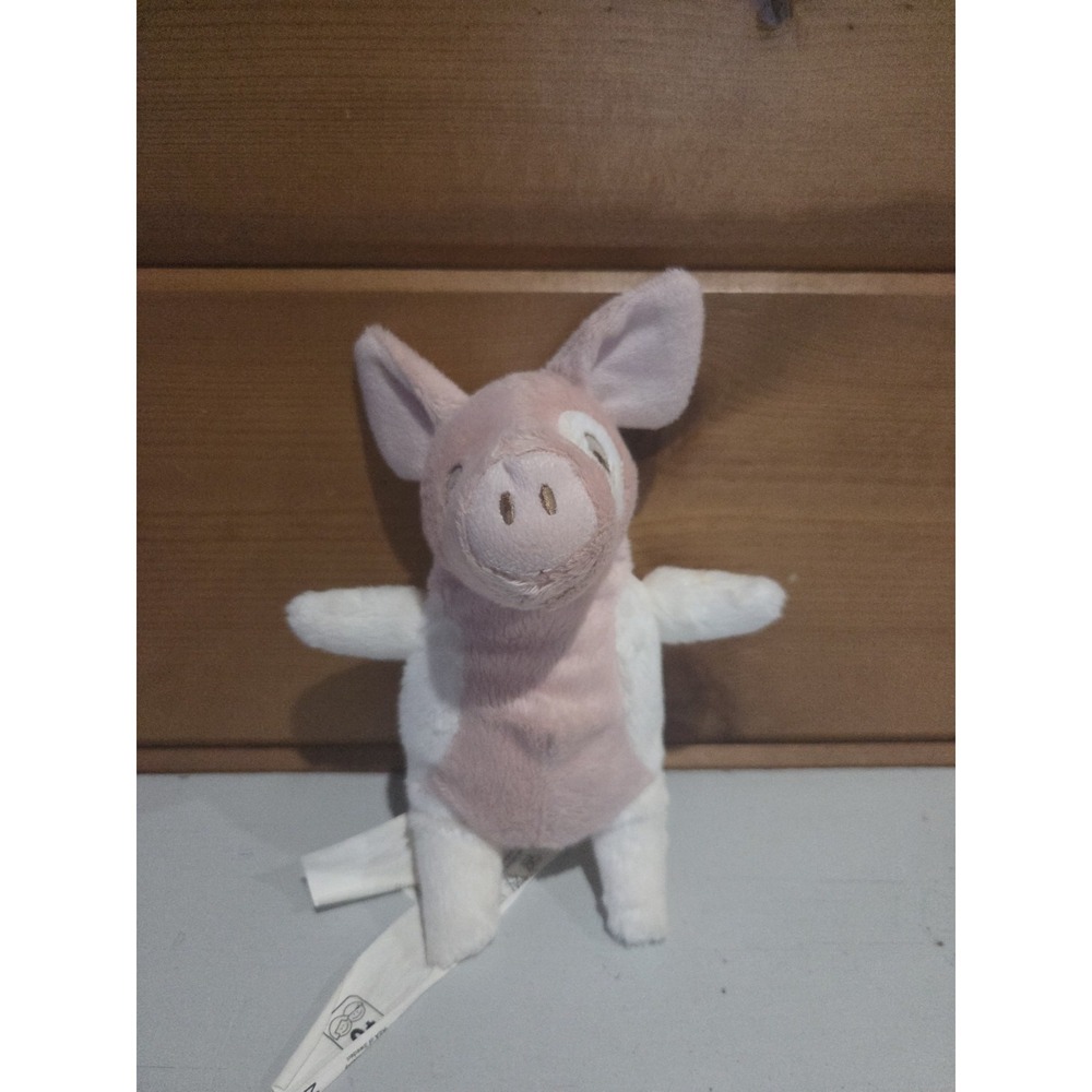 IKEA Kelgris Pink & White Pig / Piglet Plush Stuffed Animal Soft 8" D31